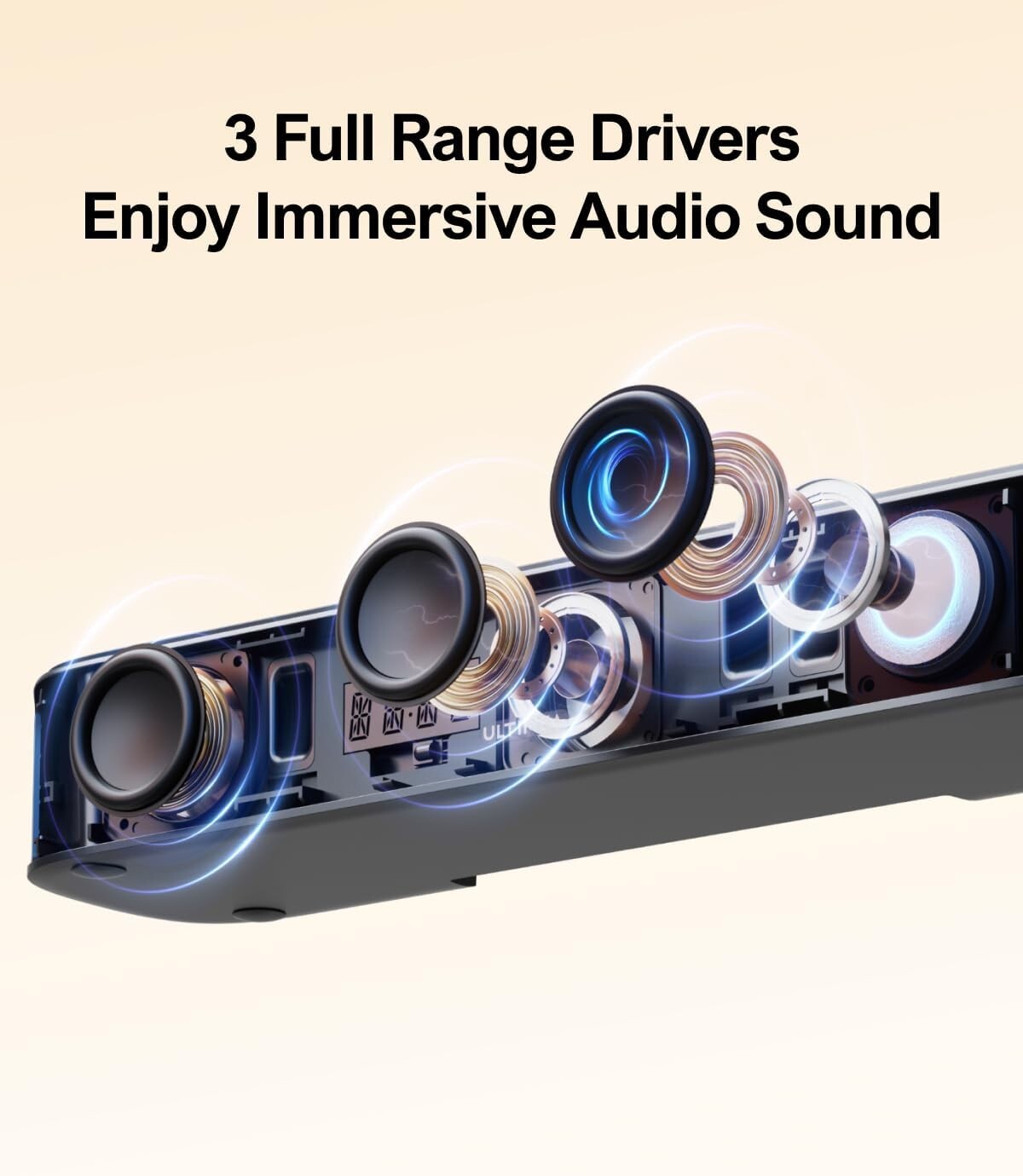 Premium 7.1ch Virtual Soundbar with 4 Adjustable Speakers for Enhanced Immersion