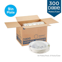 Load image into Gallery viewer, Bulk 300 Count 8.5 Inch Disposable Paper Plates - Microwave Safe &amp; Cut Resistant