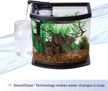 Load image into Gallery viewer, Acrylic Desk Aquarium Kit - 2.5 Gallon LED Fish Tank with SmartClean System