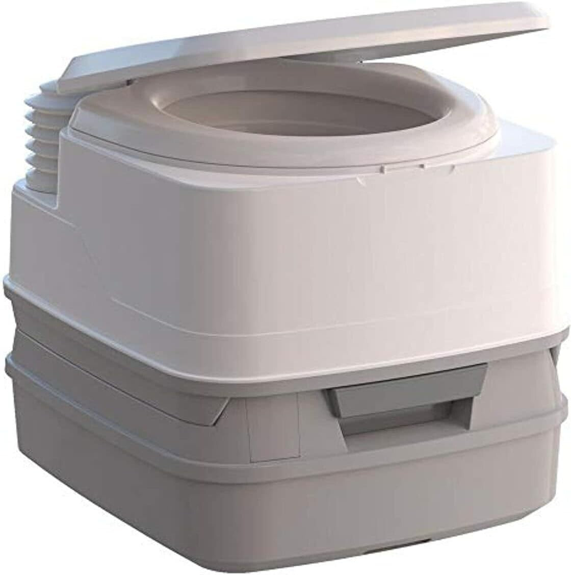 Elegant White 135 Floor-Mounted Portable Toilet – Ideal for RVs, Boats, and Vans
