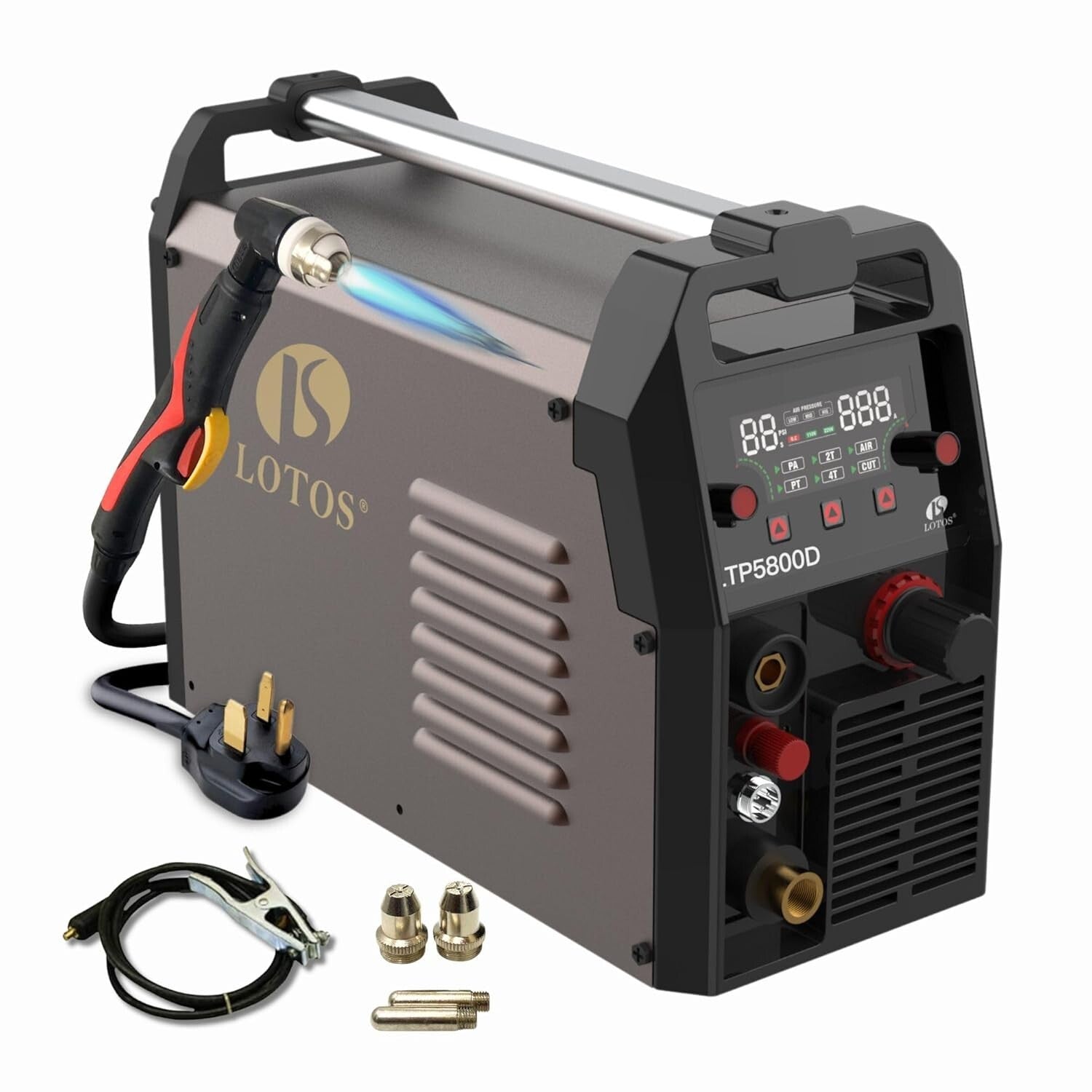Efficient 58A Plasma Cutter with 15% Speed Boost & Dual Voltage Flexibility