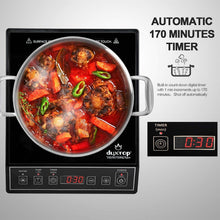 Load image into Gallery viewer, Versatile Black Induction Burner - 15 Power Levels, Easy Clean-Up, ETL Listed
