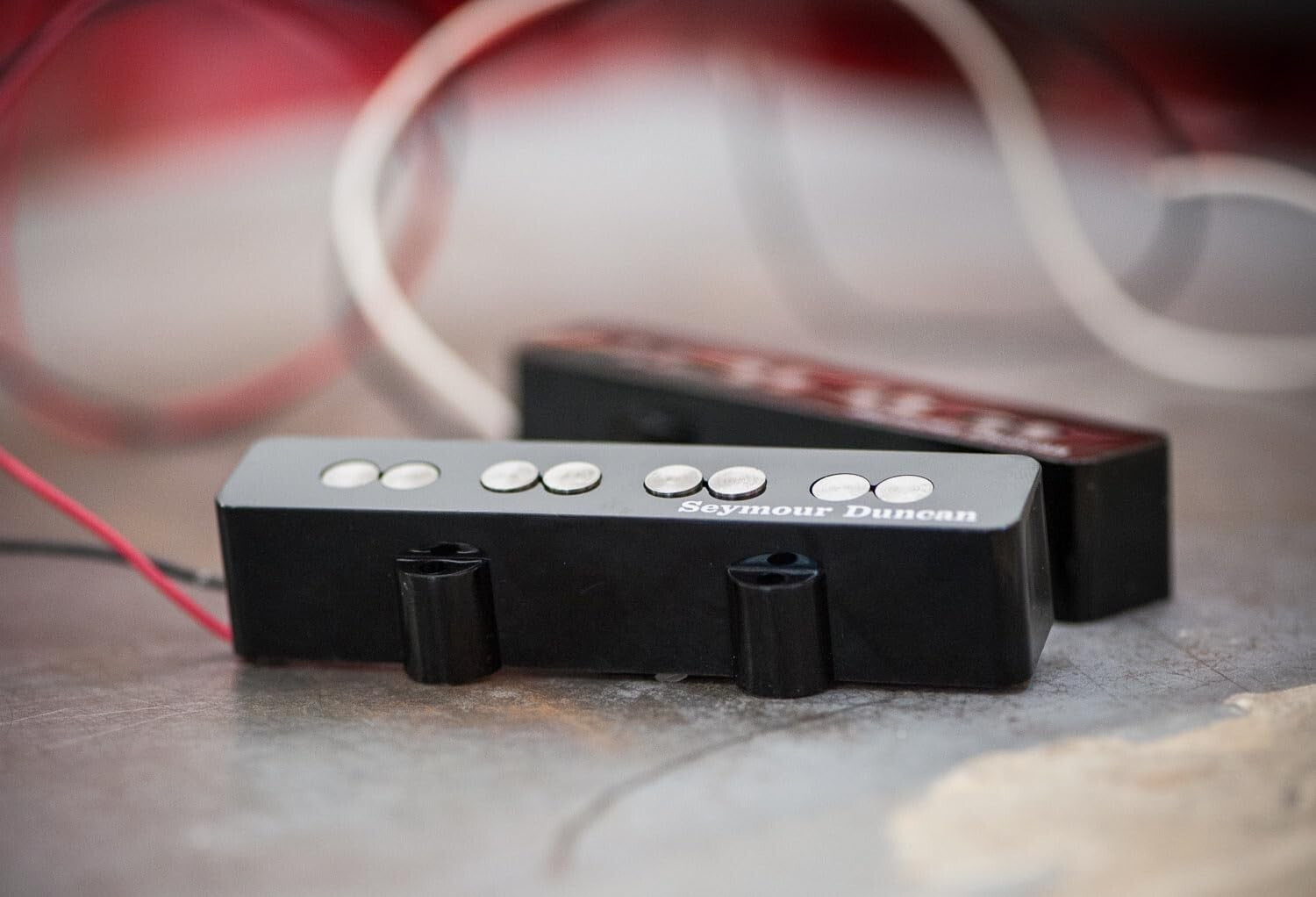 Alnico 5 Quarter Pound Pickup Set for Jazz Bass - Enhanced Tone and Sustain