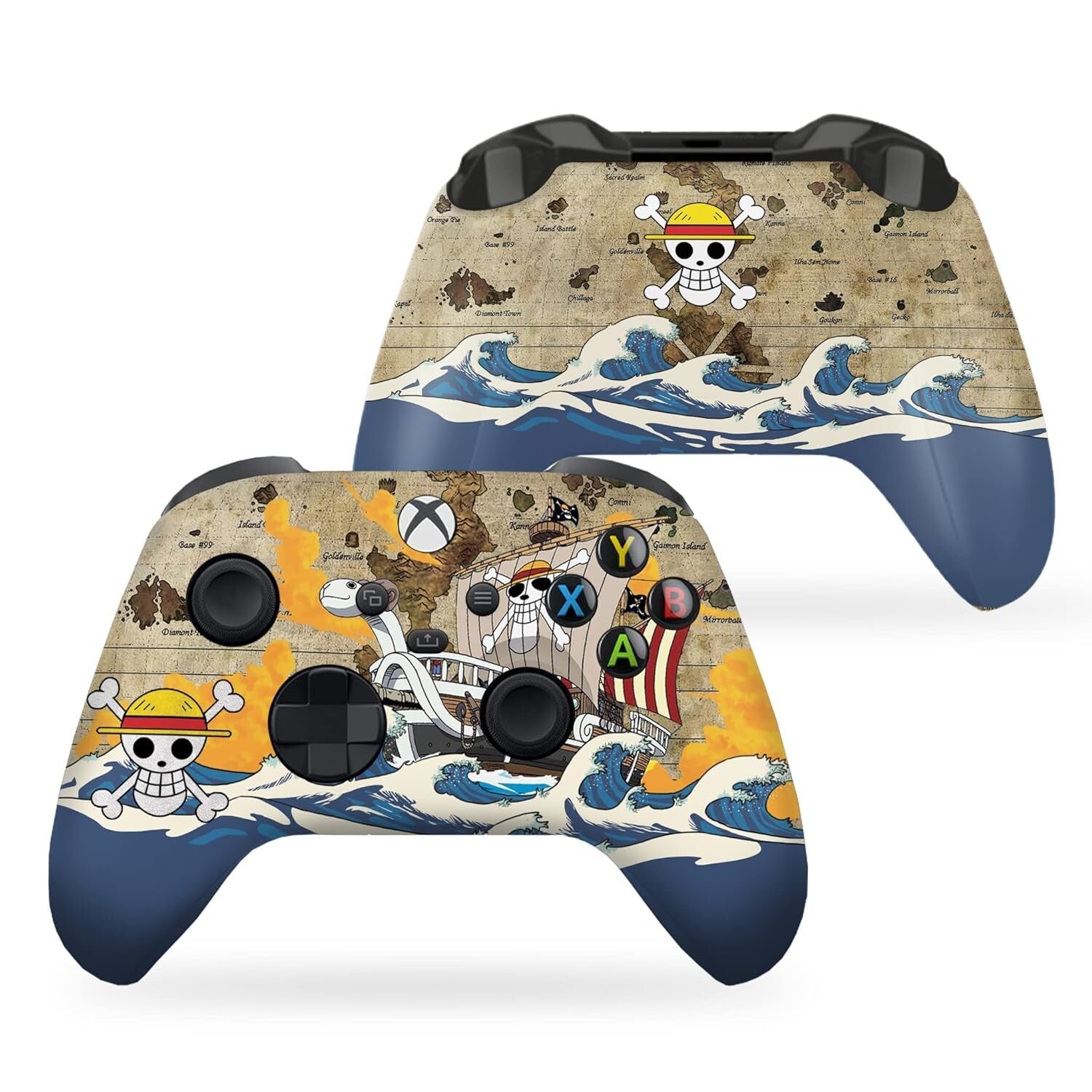 Custom Wireless Xbox Controller with Hydro-Dip Printing for Unique Gaming Style