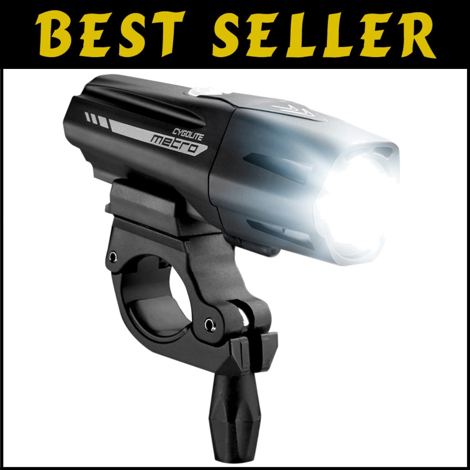 Durable IP67 Waterproof 650 Lumen Bicycle Headlight with Secure Handlebar Mount