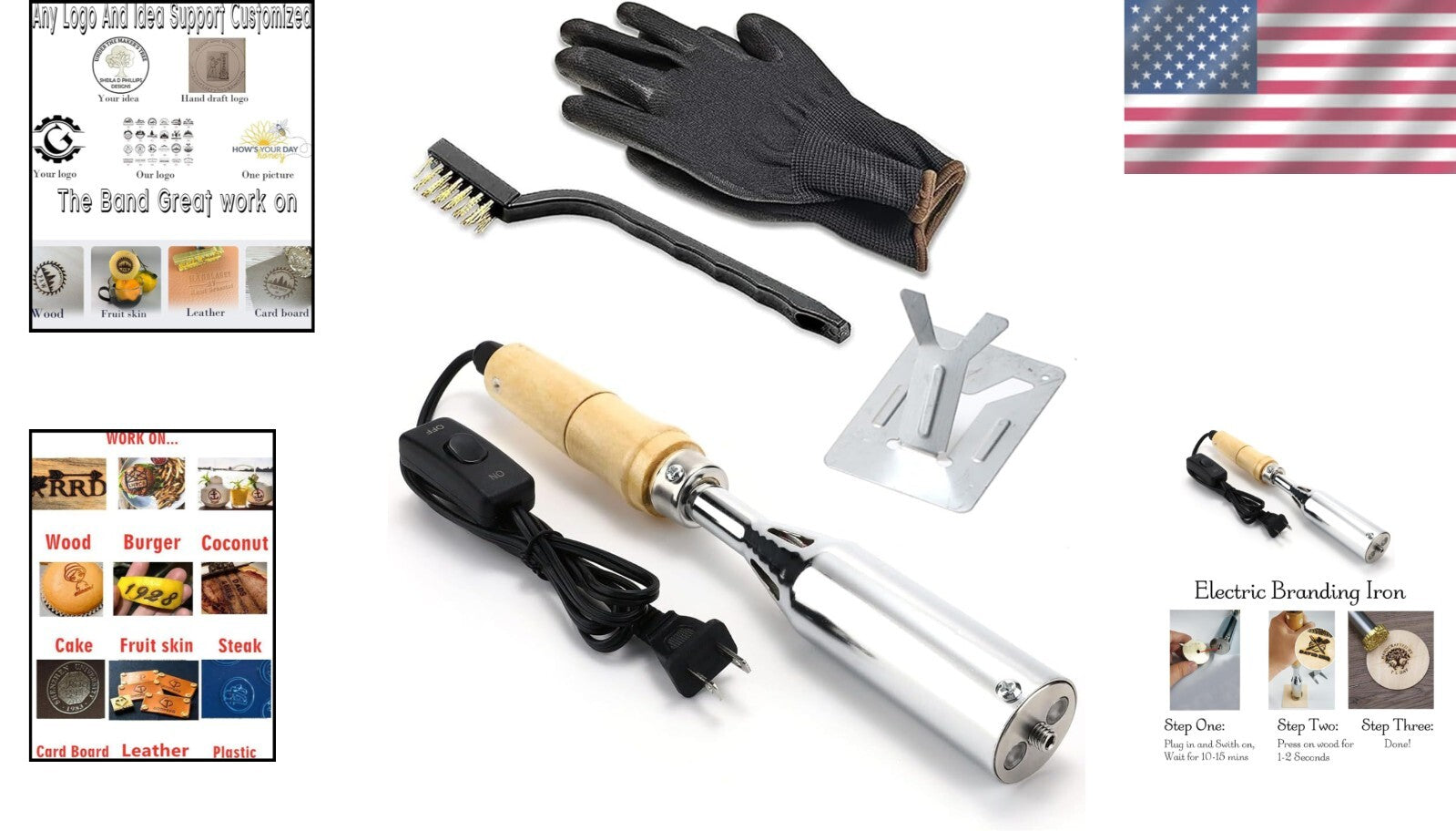 Versatile Electric Branding Iron with Chisel Head – Ideal for Crafts and Gifts