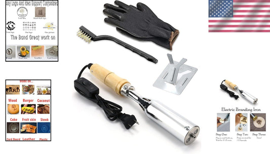 Versatile Electric Branding Iron with Chisel Head – Ideal for Crafts and Gifts