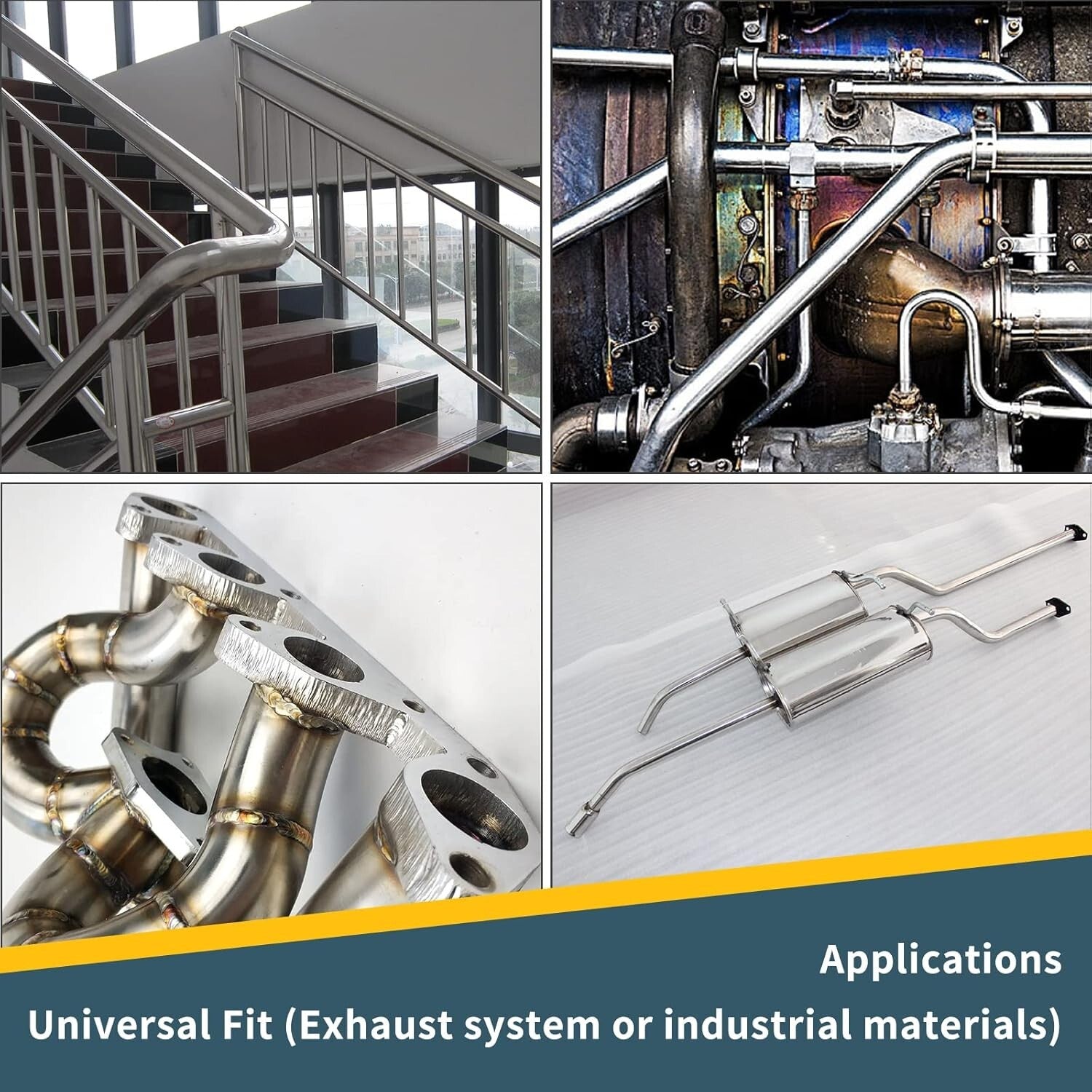 DIY Customizable 2.5 Inch Polished Mandrel Exhaust Pipe - Bolt-On Installation