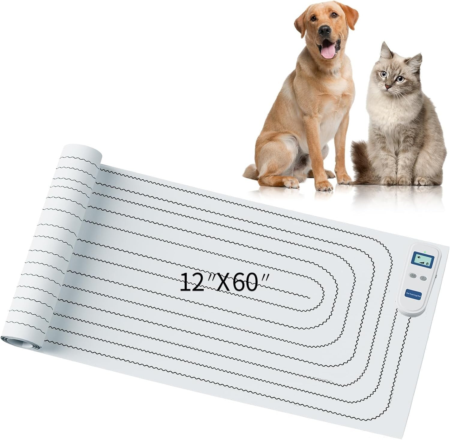 Motion Activated Shock Mat for Indoor Cat and Dog Training - 3 Intensity Levels