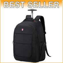 Load image into Gallery viewer, 17.3-Inch Rolling Laptop Backpack with Wheels - Business Travel Convenience