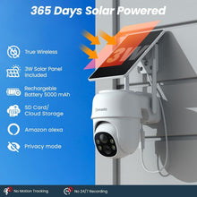 Load image into Gallery viewer, Solar/Battery Powered 2K Cameras with Color Night Vision &amp; AI Detection - 2-Pack