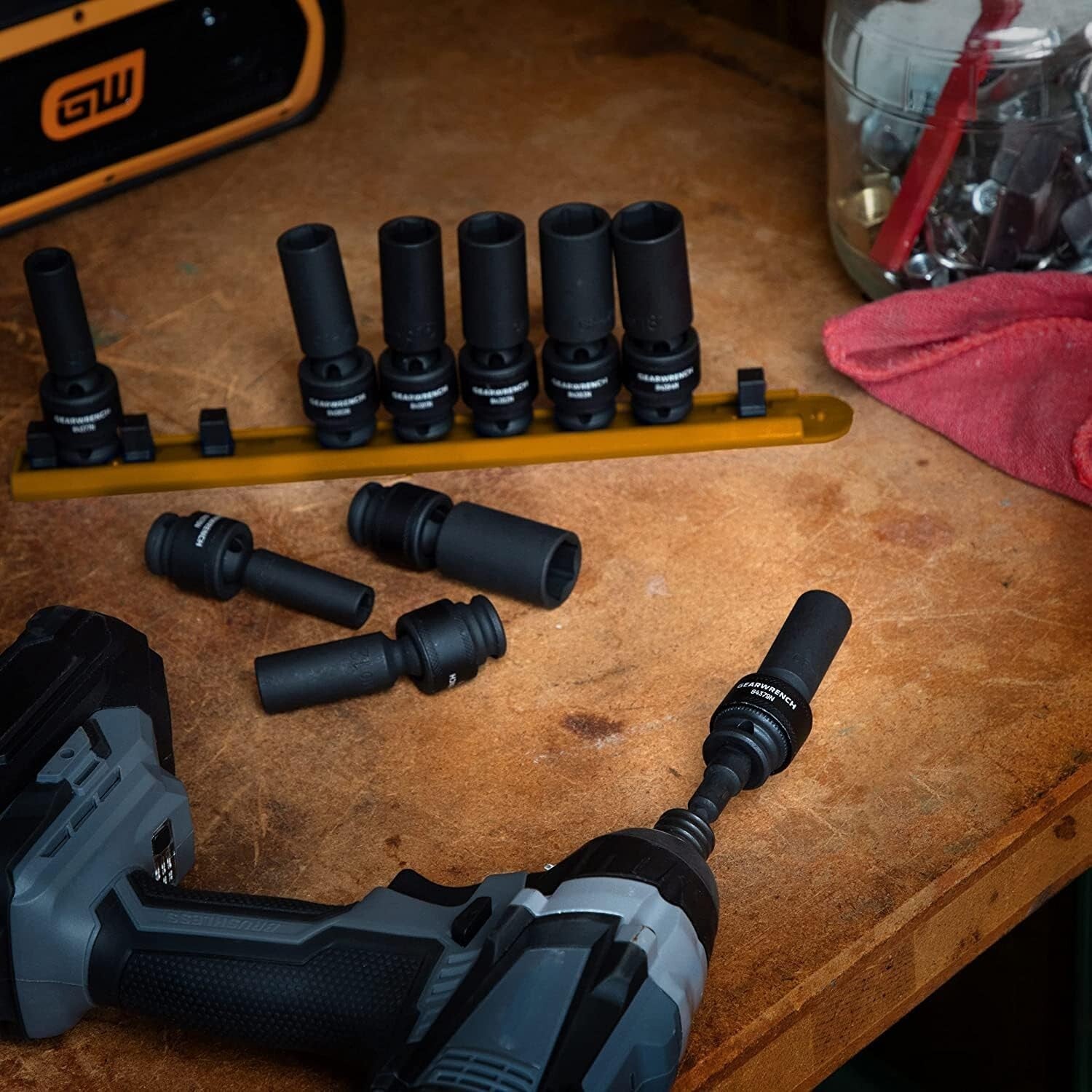 10 Pc. 3/8 Inch Drive Impact Socket Set - Chrome Molybdenum for Durability