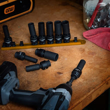 Load image into Gallery viewer, 10 Pc. 3/8 Inch Drive Impact Socket Set - Chrome Molybdenum for Durability