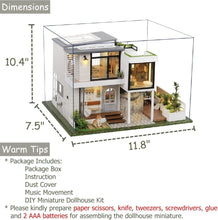 Load image into Gallery viewer, 1:24 Scale DIY Dollhouse with Furniture and Music: Magical Crafting Experience
