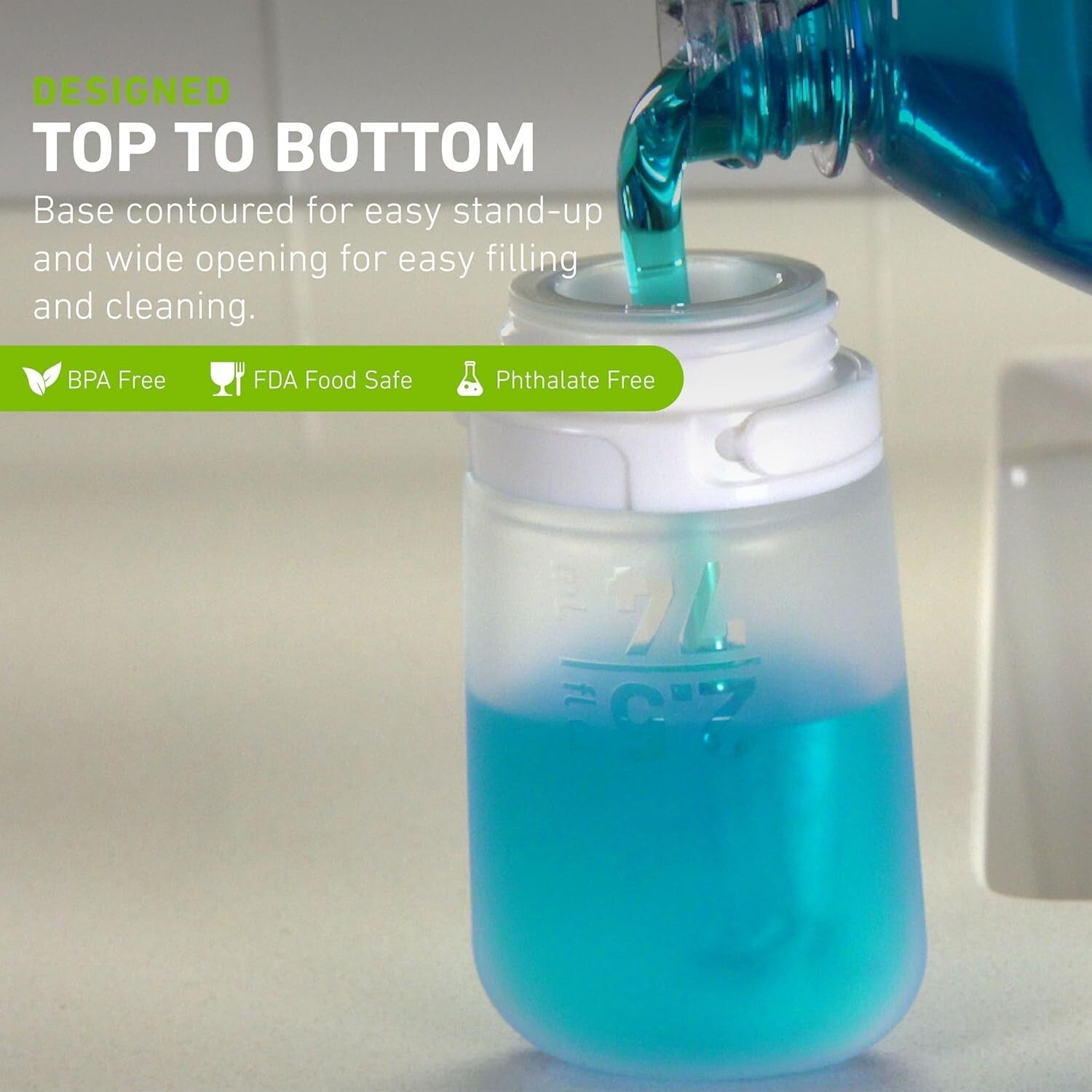 Large 3.4 oz GoToob+ Refillable Silicone Travel Bottles - Eco-Friendly Design