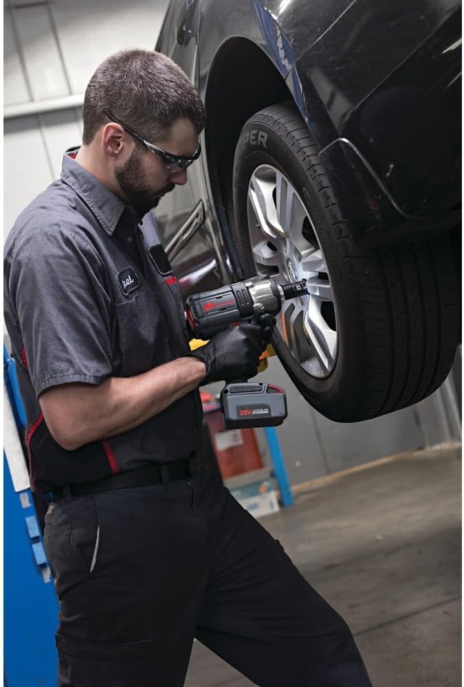 Compact 20V Impact Wrench - 1500 ft-lbs Torque, 2 Lithium Batteries & Charger