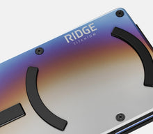 Load image into Gallery viewer, Slim Ridge Wallet with MagSafe - RFID Protection &amp; Cash Strap - Burnt Titanium