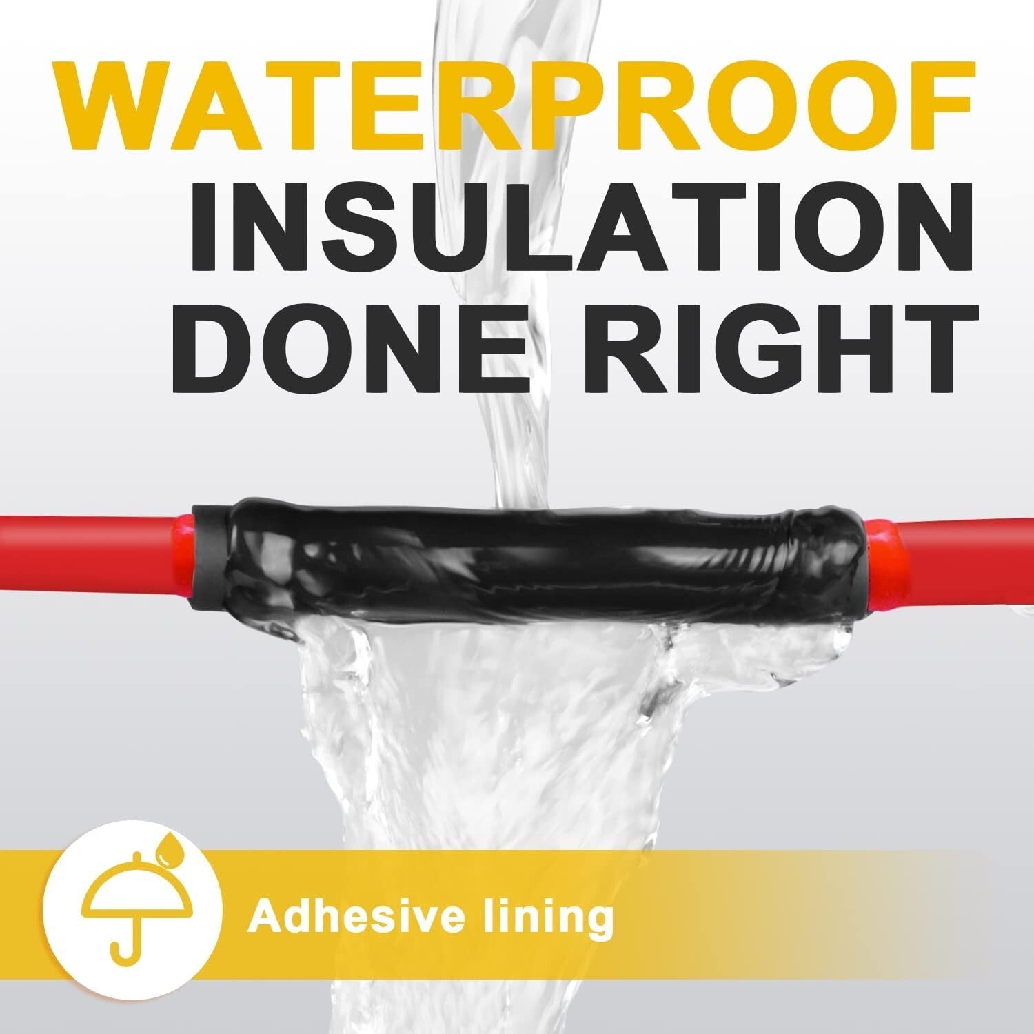 Adhesive-Lined 59 Ft Heat Shrink Tubing - 1" for Enhanced Electrical Insulation