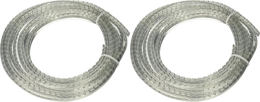 50 Feet of Clear Rubber Retainer for Woodworking Glass Doors - Noise Reduction