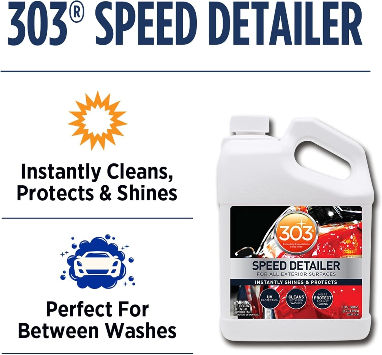 Premium Automotive Detailer - Cleans & Protects Surfaces - 1 Gallon Spray