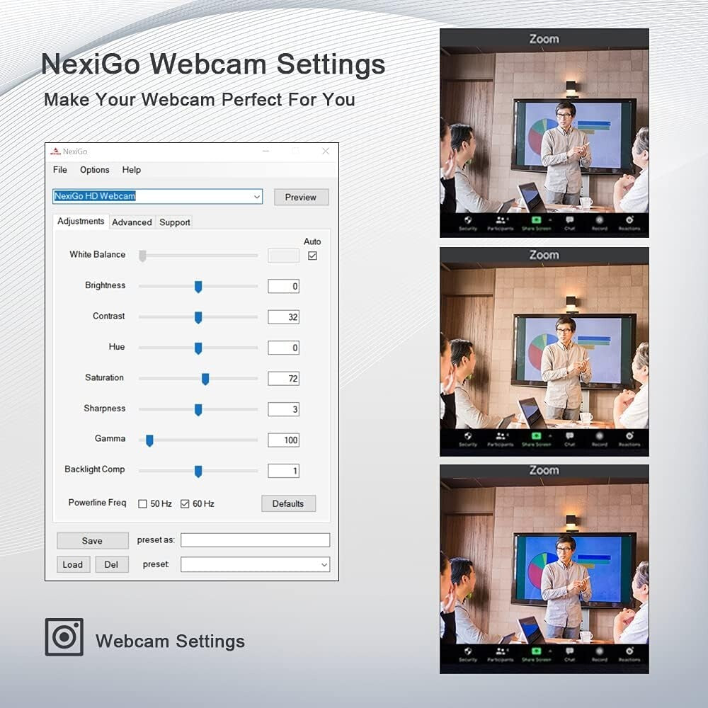 N680E 1080P Webcam with Ring Light & Dual Microphones – Perfect for Streaming