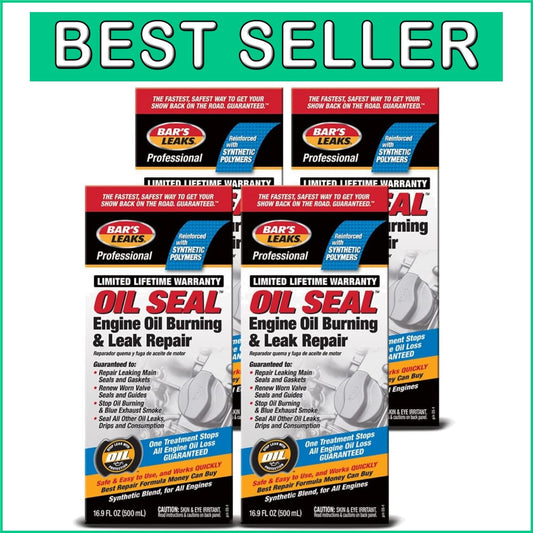Bar's Leaks Oil Burning & Leak Repair - 4 Pack, Compatible with All Engines