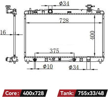 Load image into Gallery viewer, Leakproof Aluminum Radiator Compatible with 2007-2011 Toyota Camry 2.4L/2.5L