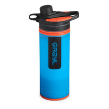 Load image into Gallery viewer, GeoPress 24 oz Water Purifier Bottle for Safe Hydration Anywhere - Bali Blue