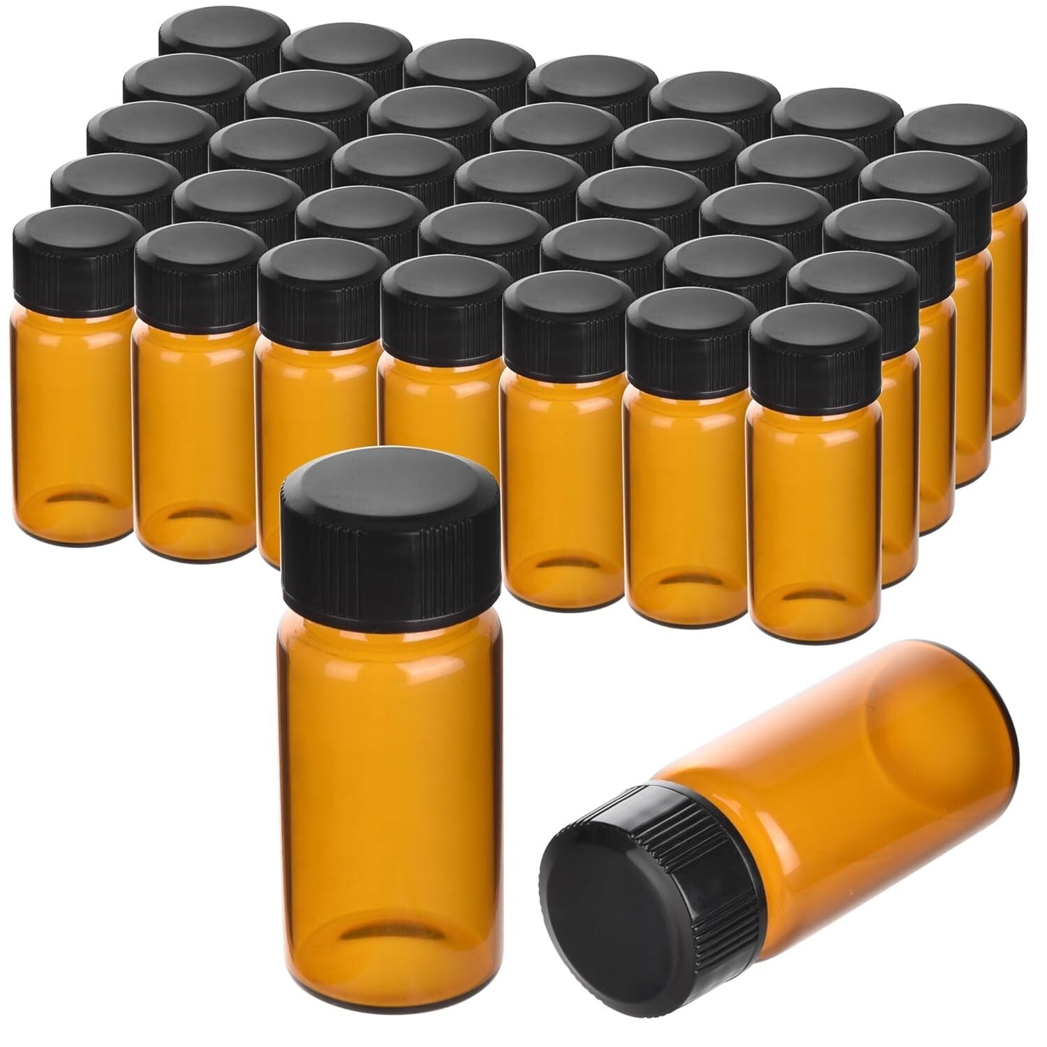 Professional Pack of 100 Leakproof 20ML Glass Vials - Ideal for Labs and Home