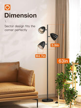 Load image into Gallery viewer, Modern Tree Floor Lamp with 3 Adjustable LED Lights for Stylish Living Spaces