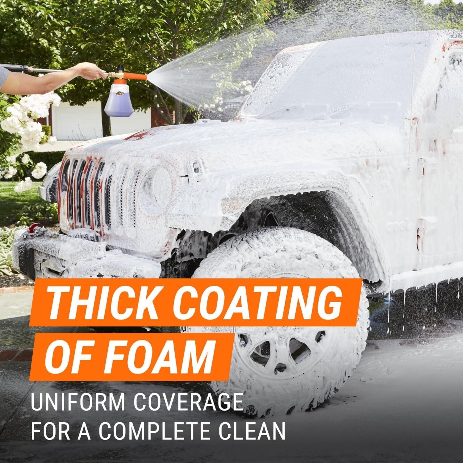 2-in-1 Foam Cannon Kit for Ultimate Car Cleaning - Hose & Washer Compatible