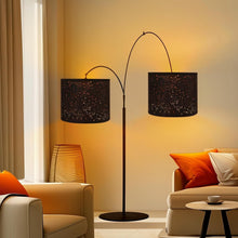 Load image into Gallery viewer, Premium 15" Drum Lamp Shades in Black - Soft Light Diffusion &amp; Easy Assembly