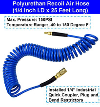 Load image into Gallery viewer, Professional Air Compressor Accessories Kit: Gauge, Hose &amp; Adjustable Blow Gun