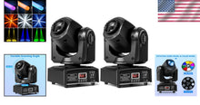 Load image into Gallery viewer, Compact DMX 512 Moving Head Spotlights - 8 Gobos &amp; Sound Activated Fun