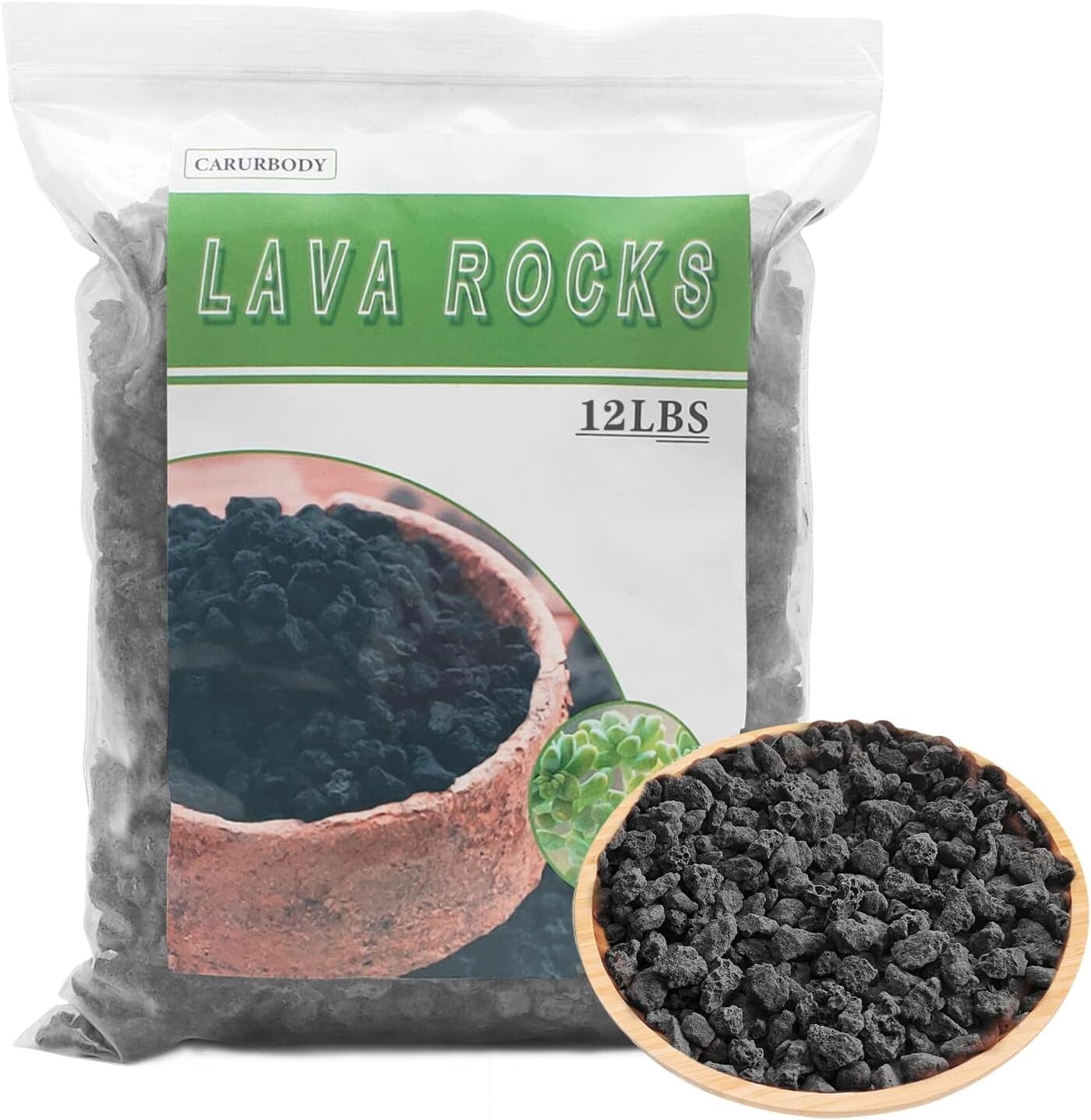 Aromatic Lava Rocks for Plants - 100% Pure Volcanic Stone, Ideal for Root Health