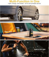 Load image into Gallery viewer, Cordless Tire Inflator with LED Light - 160 PSI Magnetic Storage &amp; Auto Shut-Off