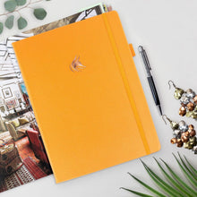 Load image into Gallery viewer, Luxurious A4 Undated Planner Pro: Weekly &amp; Monthly Organizer in Amber Yellow