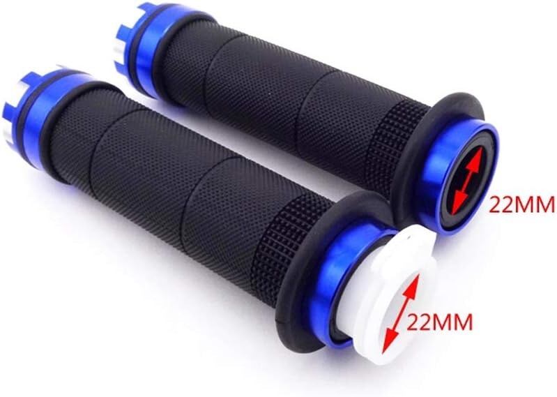 Motorized Bicycle Racing Carburetor & Blue Grip Kit - 50cc to 80cc Compatibility