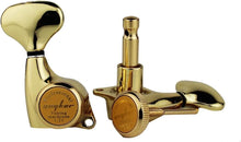 Load image into Gallery viewer, Golden Guitar Locking Tuners 3L + 3R - Precision Tuning Key Pegs for All Styles