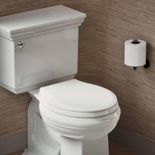 Load image into Gallery viewer, Durable Polypropylene Toilet Seat with Quick-Release Hinges - White Round Design