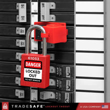 Load image into Gallery viewer, Durable 10-Piece Red Lockout Padlock Set - Keyed Different &amp; Corrosion Resistant