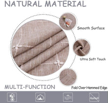 Load image into Gallery viewer, Luxury Embroidered Table Cover, 52"x102" - Stunning Linen Finish for All Seasons