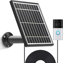 Load image into Gallery viewer, Durable Solar Panel Compatible with Ring Video Doorbell 1 - 16ft Cable Included
