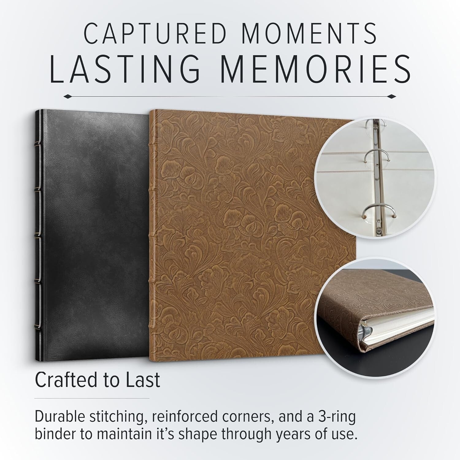 Handcrafted Acadia Green Photo Album - Premium Storage for Cherished Memories