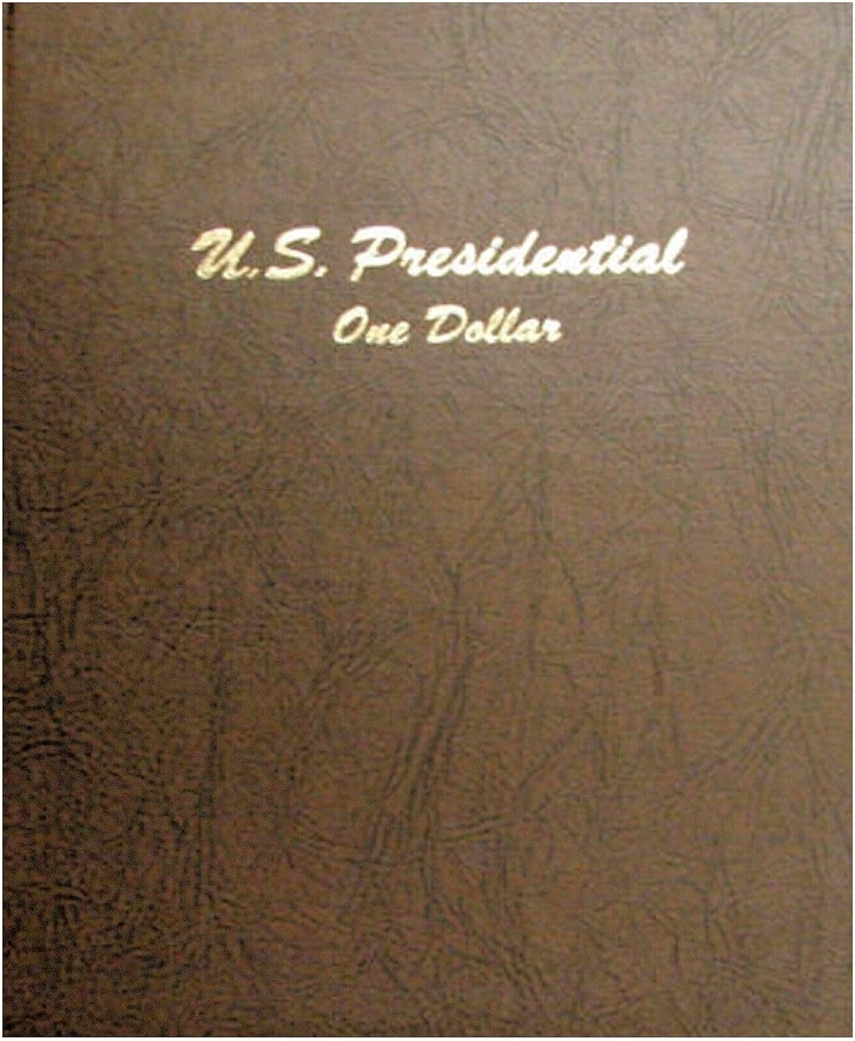 Premium Presidential Dollar Collector's Album - 6 Pages, Gold-Stamped Posts