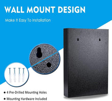 Load image into Gallery viewer, Secure Black Metal Key Holder Cabinet with 200 Tags &amp; Easy Wall Mount Features