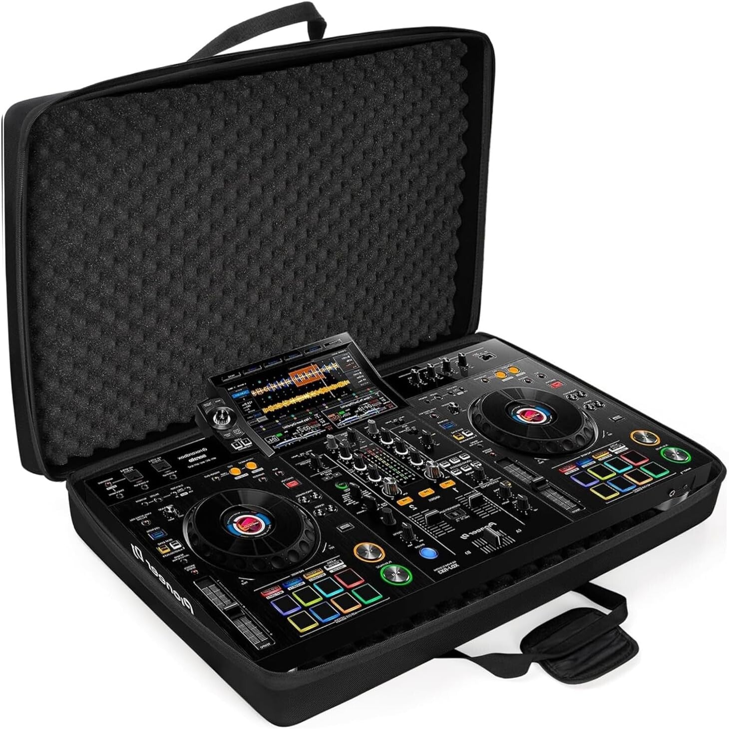 Durable Lightweight DJ Equipment Case Fits Pioneer DDJ RX2/RX3 – Compact Design