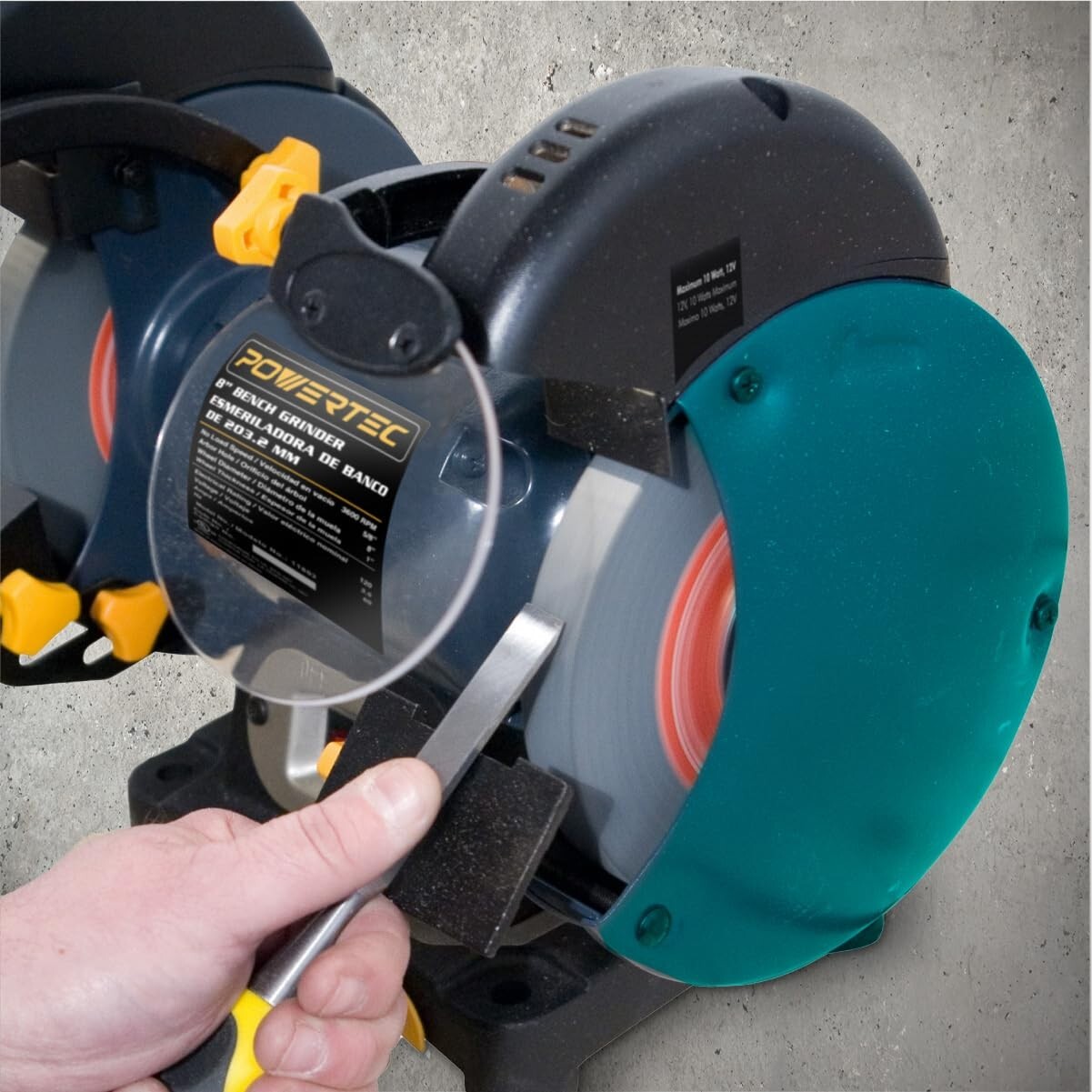 3-Pack Aluminum Oxide Bench Grinder Wheels, 6 Inch, for Sharpening & Shaping