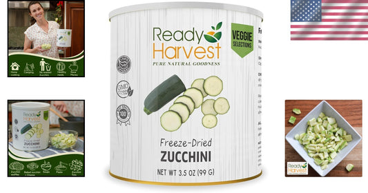 Freeze-Dried Zucchini Can - Emergency Food Supply with 25-Year Shelf Life