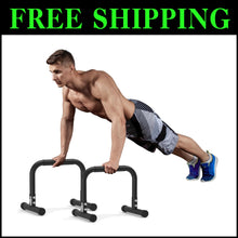 Load image into Gallery viewer, Heavy-Duty Dip Station: Max 660LBS Capacity Push-Up Bars, Home Fitness Solution